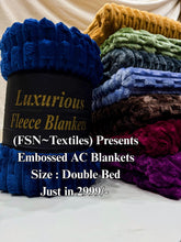 Luxurious Neavy Embossed Blanket | Coral AC Fleece